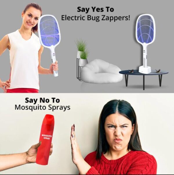 2 in 1 Mosquito Killer Racket & Lamp
